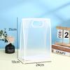 Transparent Plastic Gift Bag with Handle Reusable PP Material Packaging Bag Suitable for Weddings Valentine's Day Birthday Parties Business Occasions