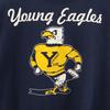 JERZEES Young Eagles Short Sleeve T-shirt S Navy Men's Used