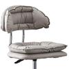 Adjustable Bar Stool with Padded Backrest for Home Kitchen Counter