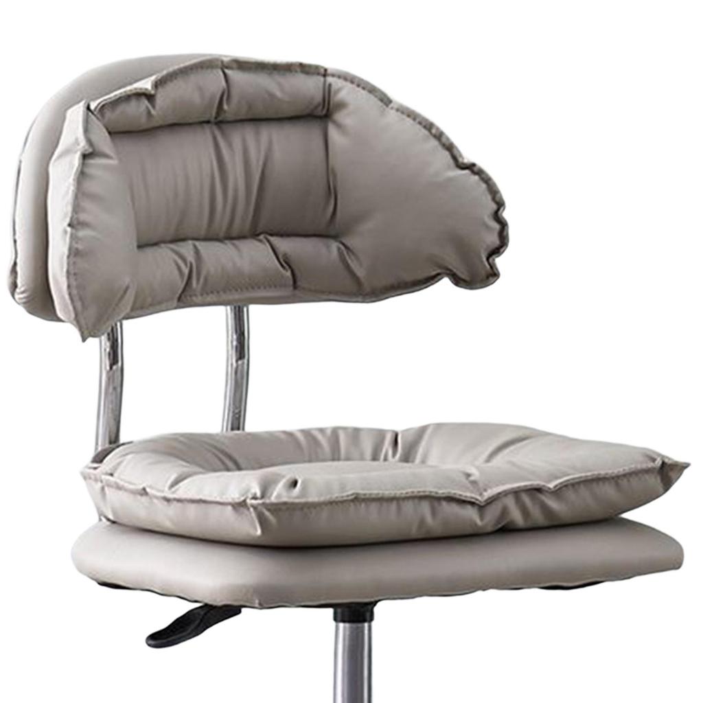 Adjustable Bar Stool with Padded Backrest for Home Kitchen Counter