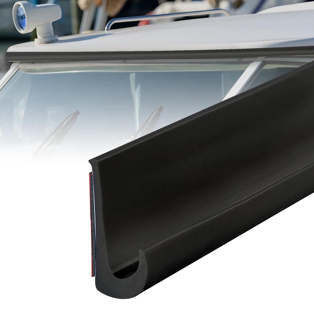 HARUMAKI Rain Gutter Car Door Drain Drip Rain Roof Rain Diversion Adhesive Flexible Trim Moulding for and Motorhomes Moulding, Tape-Type Moulding,