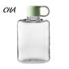 Gym Workout Water Bottle Portable Tritan Flat Bottle, Lightweight Slim Design, Large Hydration Container Capacity Leakproof Kettle, for Outdoor Hiking