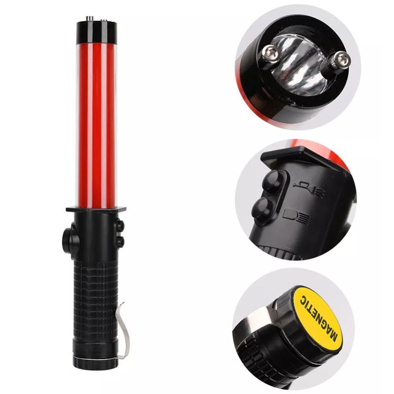 30Cm Traffic Baton Warning Light Signal Baton Flashing Light Warning Baton Signal Light Flashing Baton Luminous Baton