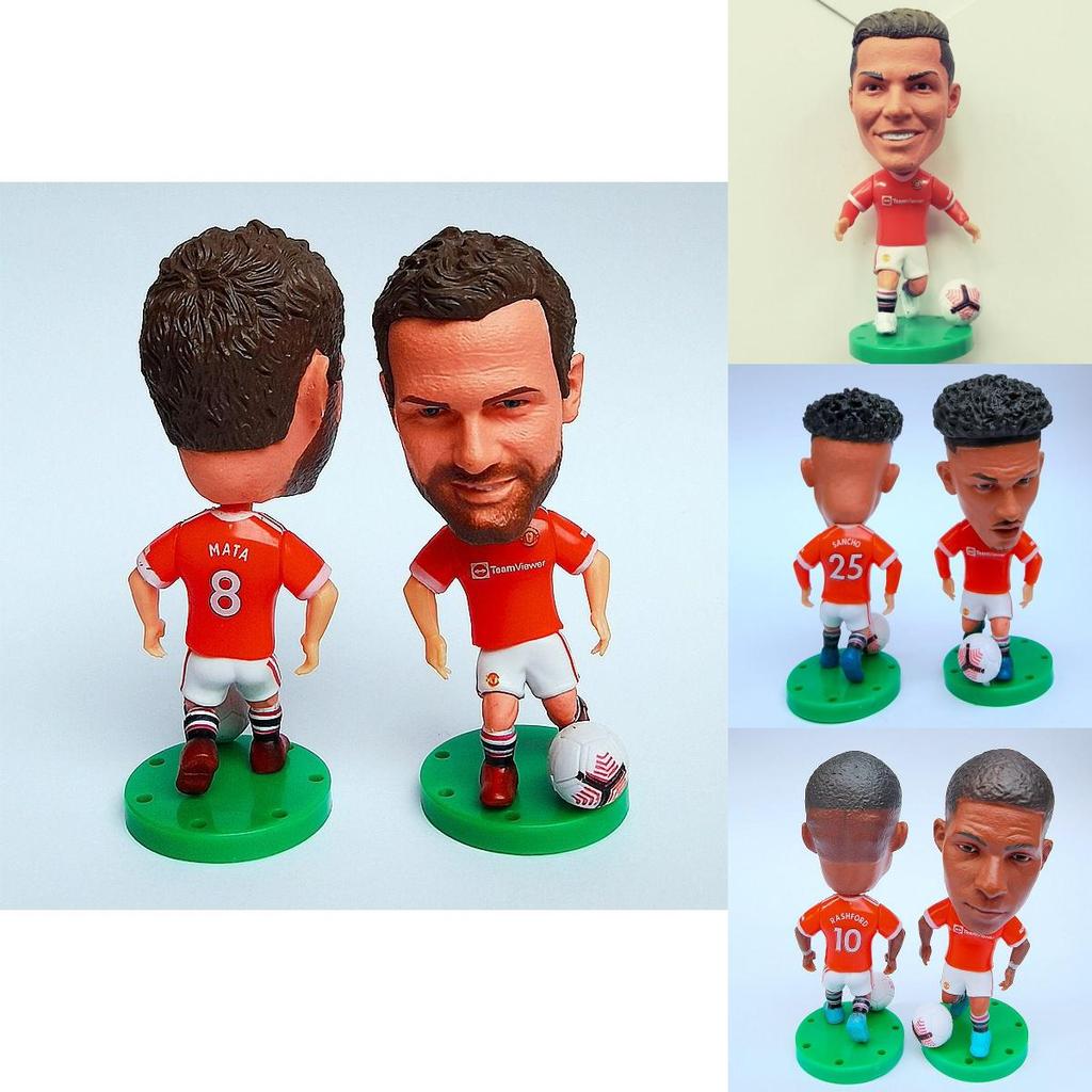 Soccer Player Mini Figures Sports Model Dolls For Home Decoration