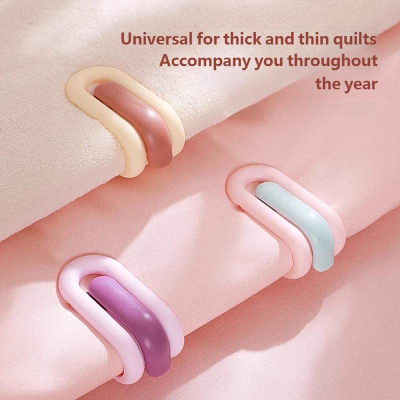 6Pcs Bed Sheet Holders Secure Grip for Duvet Blanket Prevent Sliding Easy Setups