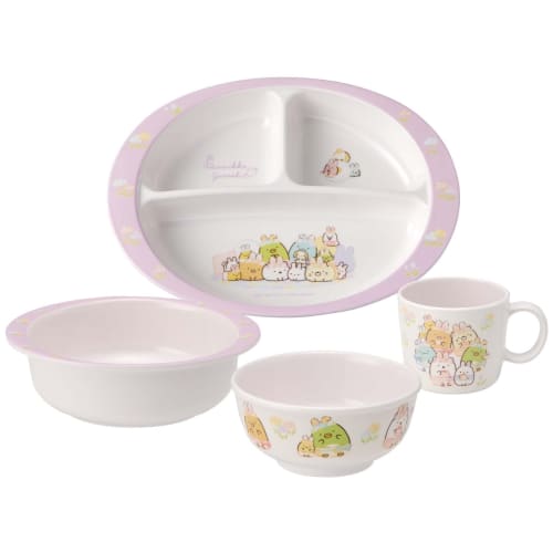 Skater Children's Tableware Melamine Lunch Plate Dish Sumikkogurashi Rabbit Rice 750ml M370-A