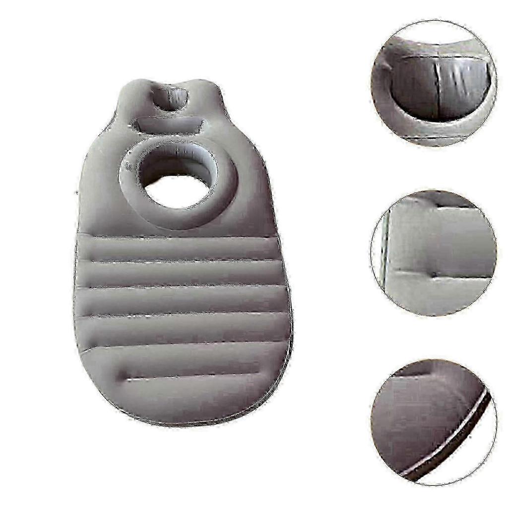 Aufblasbares Schwangerschaftskissen mit Bauchaussparung, Tragbares Mutterschafts-Stützkissen, Praktisches Geschenk (170x65x22cm)
