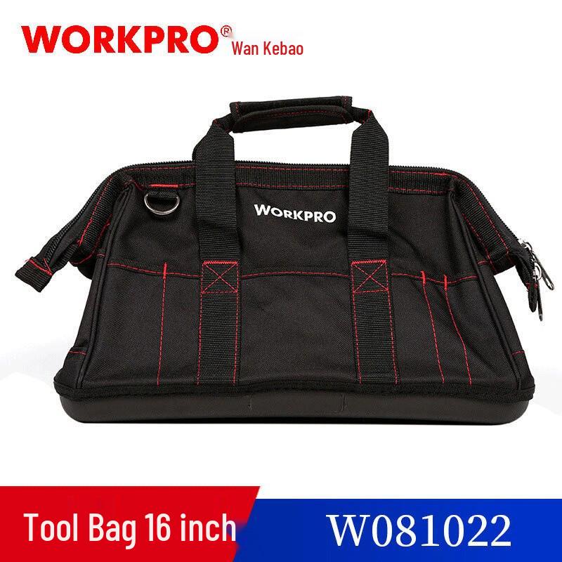 16-inch Multi-functional Canvas Tool Bag - Large, Thickened Shoulder Bag Model W081022 16-inch Tool Bag W081022