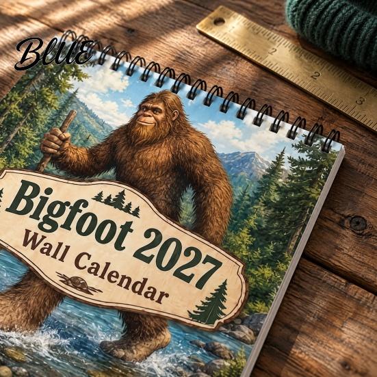 Unique Ape Illustration with Spiral 12-Month Wilderness Wall 2027 Calendar Savage Art Planner Decorative Binding