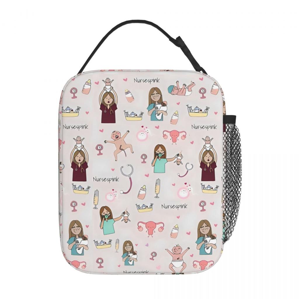 Ballerina Cappuccino Meal Tote Aesthetic Lunch Box For Child Picnic Compact Cooler Bag Graphic Thermal Lunch Bags