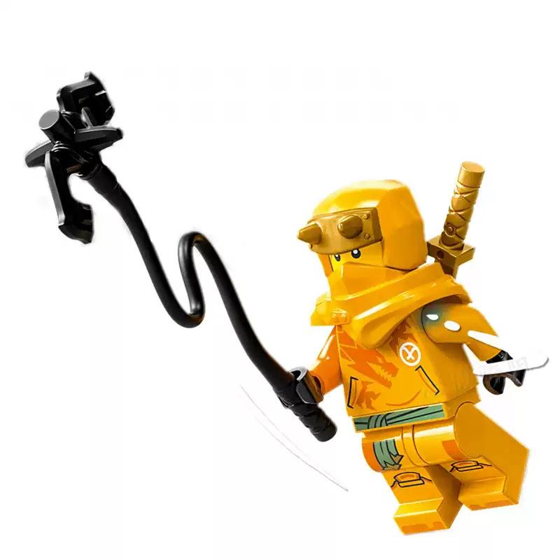 Kai Season 17 Ninja Minifigure Blocks - Phantom Lloyd, Kosora Alinzan, Lego-Compatible Building Toy