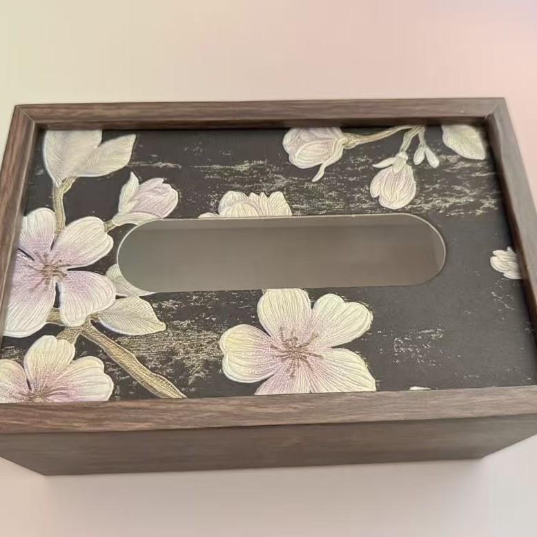 High-End Creative Tissue Box Luxury Paper Holder for Living Room Dining Room Hotel Office