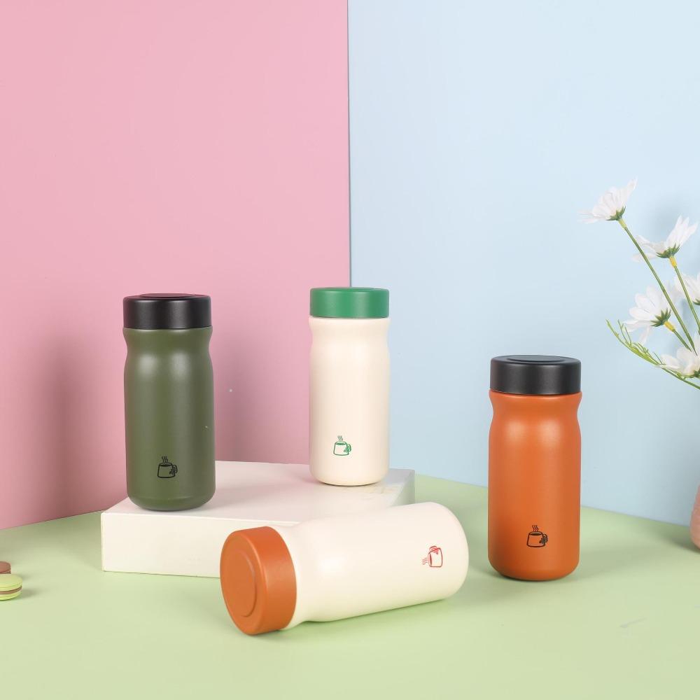 Stainless Steel Mini Thermal Water Bottle Double-Layer Insulated Flask Vacuum Insulated Cup Hiking