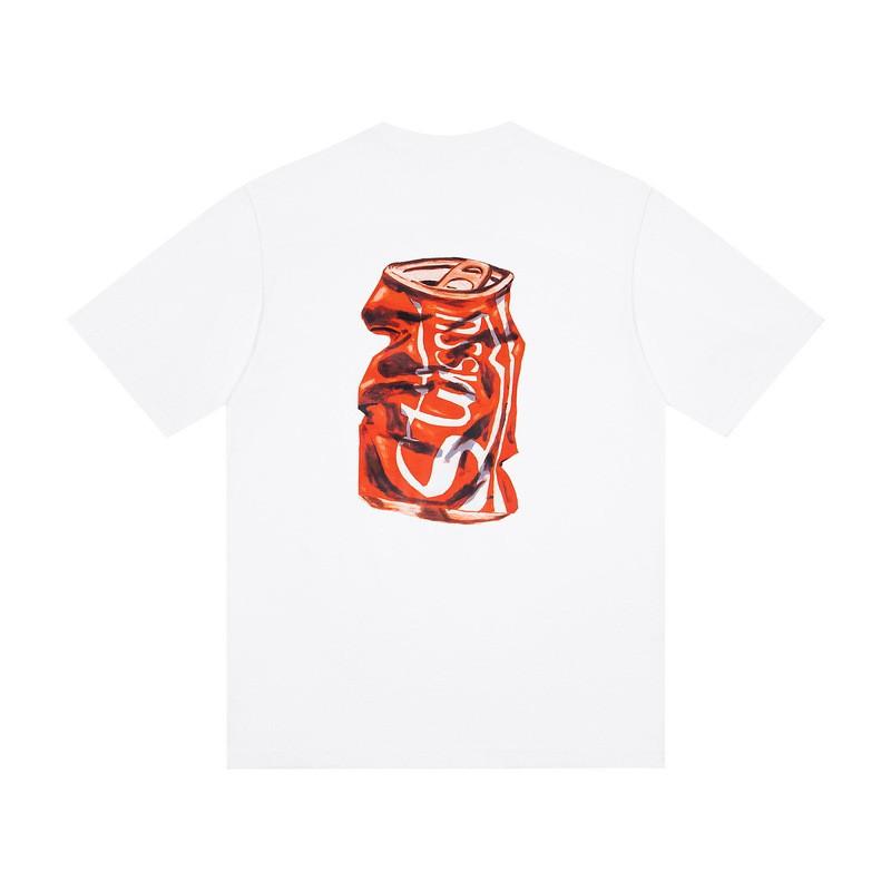 Camiseta de Algodón Unisex de Corte Holgado con Estampado de Letras Camiseta Casual de Manga Corta para Adolescentes y Adultos
