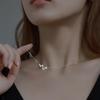 S925 Sterling Silver 'W' Initial Necklace - Luxurious Summer Collarbone Chain