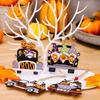 Wooden Pumpkin Charming Gnome Car Hanger Delightful Halloween Spirit Decor