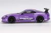 Sunrich MINI GT Toyota Supra Top Secret Purple Finished Model 1/64 (A80) GT-300 (Left-Hand Drive) MGT01067-L