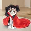 Flowing Pet Costume Cape Adjustable Hooded Funny for Seasonal Photos