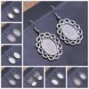 Fit 13x18mm Cabochons Oval Blank Setting Bezel Blank Cabochon Earring Base For DIY Earring Making