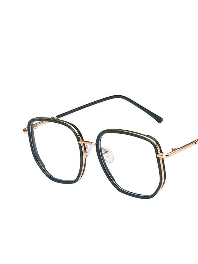 Retro Square Glasses Women Irregular Frame Anti Blue Light Computer Eyewear Fashion Female Myopia Eyeglasses
