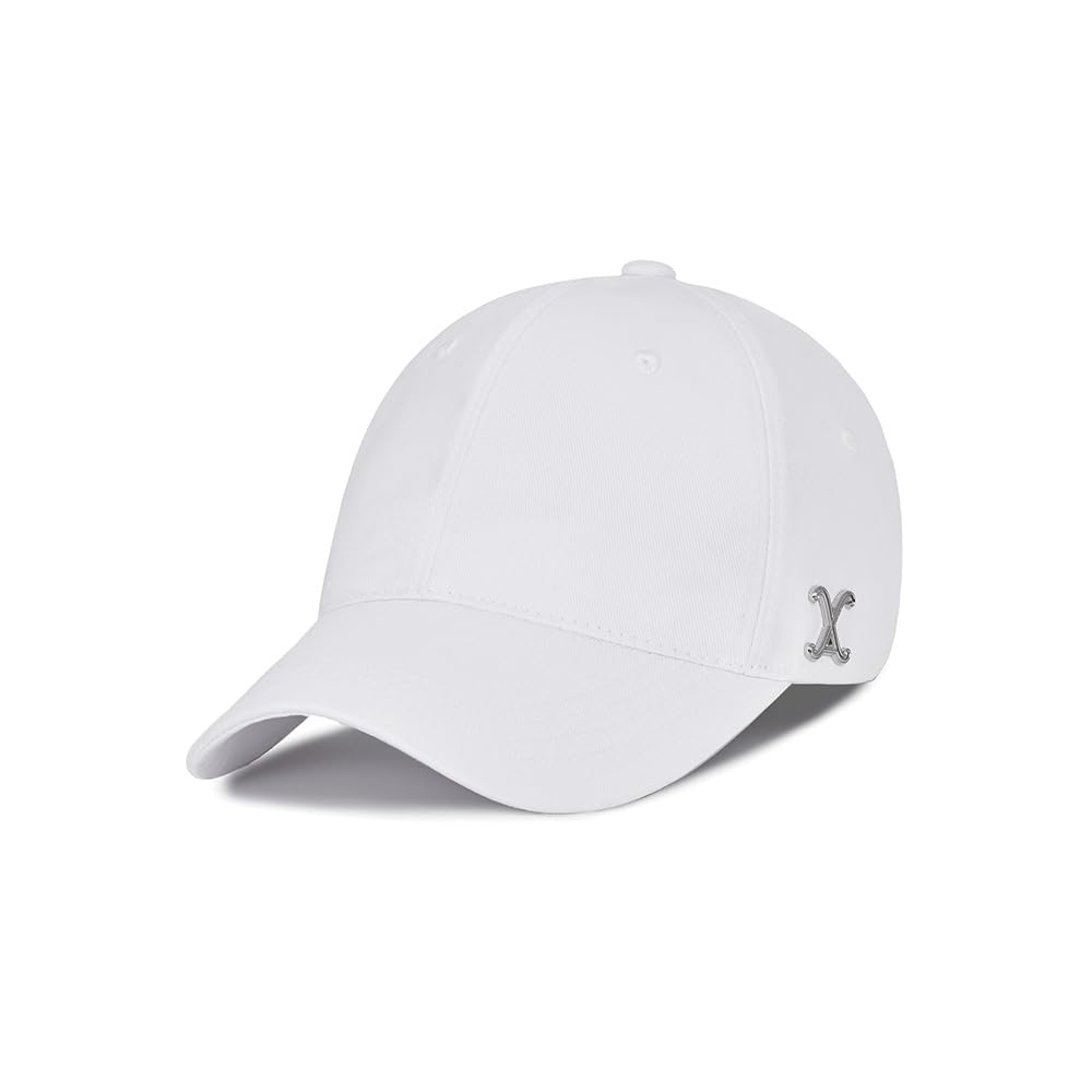 VA Curved Stud Ball Cap White