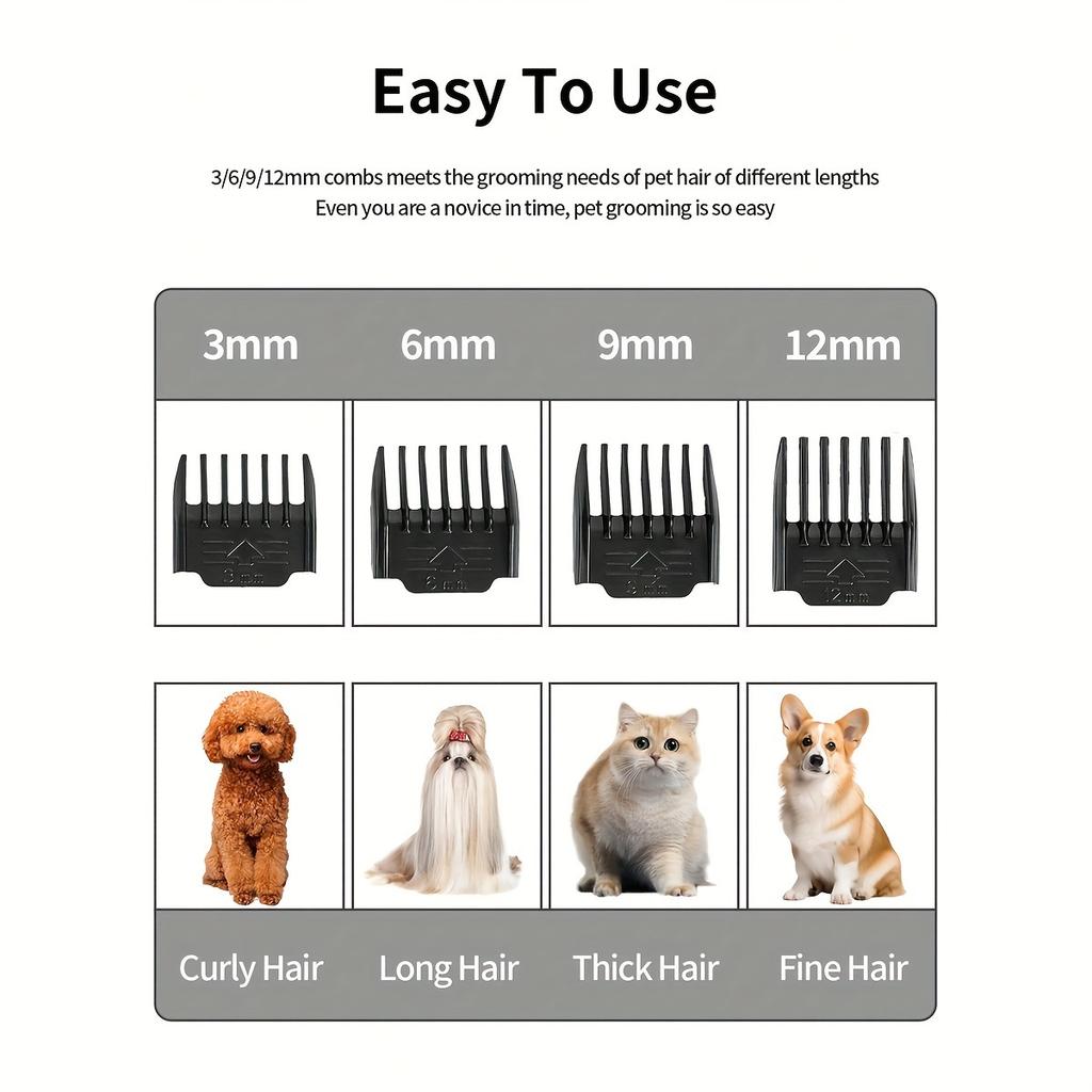Pet Hair Clipper Haircut Trimmer Shaver Set For Rabbit Dog Cat Puppy Grooming Clipper Cutter Pet Supplies Electric Scissors