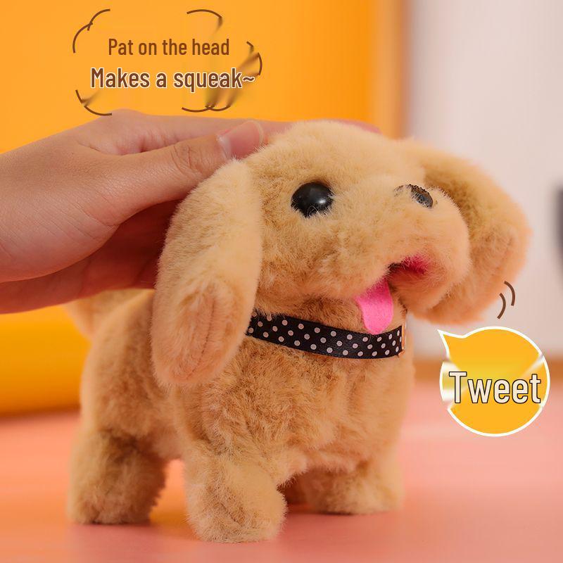 Interactive Walking and Barking Plush Puppy & Jumping Rabbit Toy for Kids