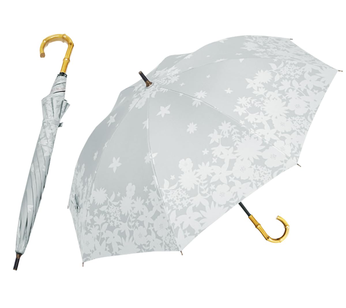 

hiino kano УФ Длинный зонт от солнца и ультрафиолета Бамбуковый зонт для Дня пожилого, зонт на День рождения от солнца и ультрафиолета, защита от воды и жары 8 50см