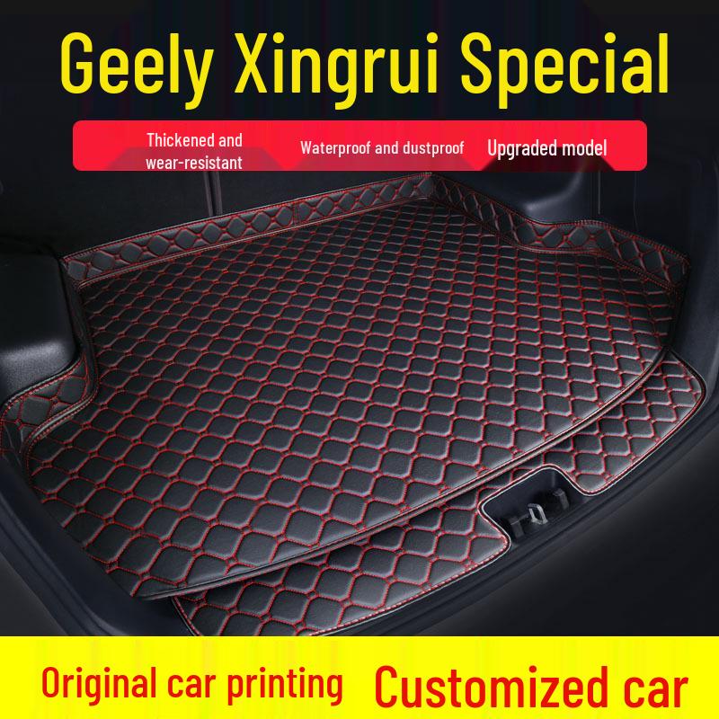 Waterproof, Dustproof Trunk Mat for Geely Xingrui - Fully Enclosed & Thickened for Tail Protection