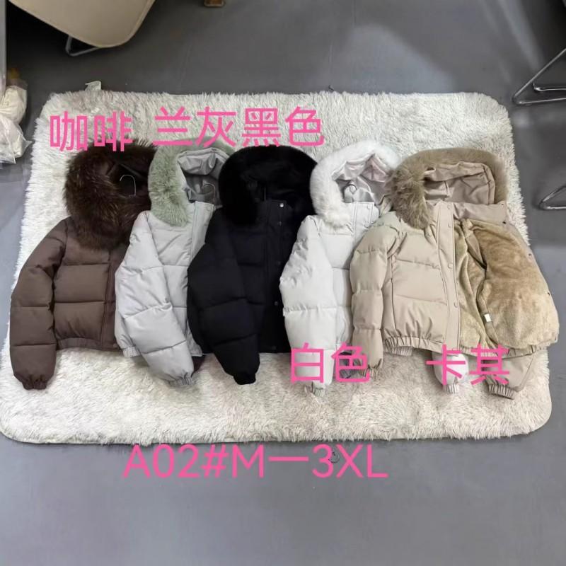 Womens Short Puffer Jacket With Faux Fur Collar Thick Cotton-Padded Winter Coat Slim Fit Hooded Outerwear In Classic Colors