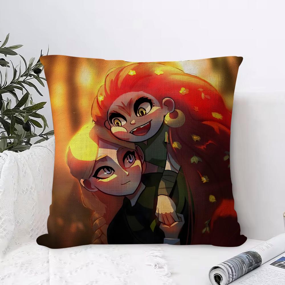 Ireland WWolfwalkers Cushion Cover Eco Linen Pillow Case DoubleSided Print Breathable Durable Zipper Home Decor Gift
