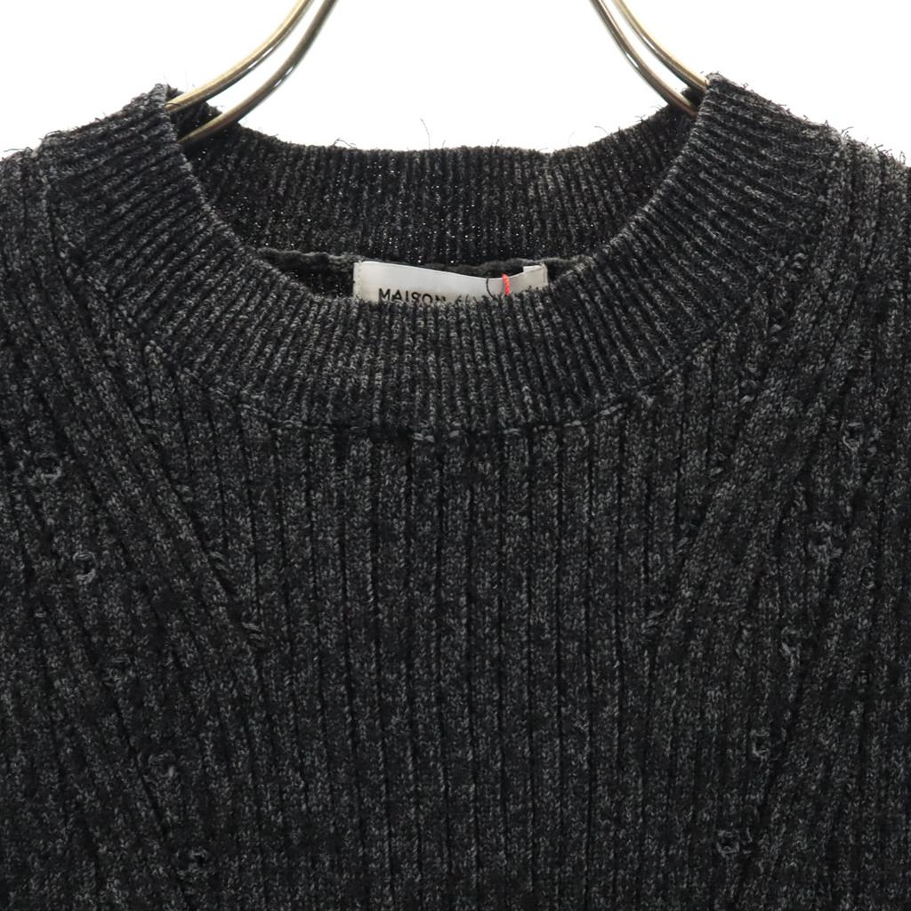 Unused MAISON SPECIAL No Sleeve Short Length Sweater F Gray Knit Women Used