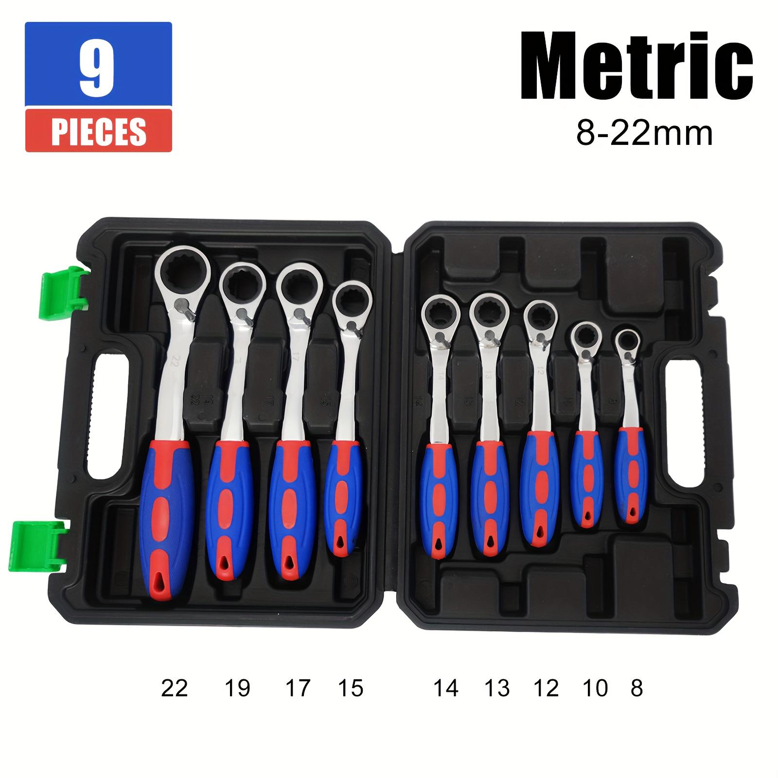 

Versatile Dual-Direction Ratchet Wrench with Quick-Release Torx Head & Ergonomic Curved Handle Suit