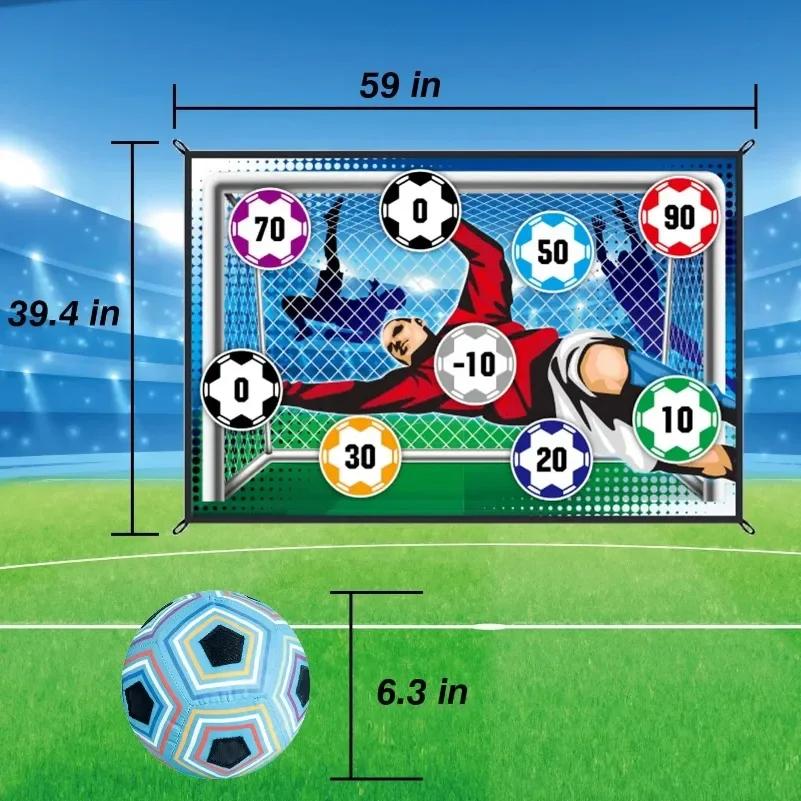 

Soccer Game Mat Set Outdoor Indoor Soccer Toys Multiplayer Football Goal Shooting Leisure Sport Fun Indoor and Outdoor