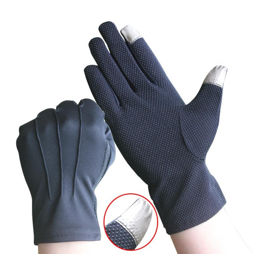 Breathable Etiquette Gloves Anti-UV Sunscreen Gloves New Driving Mittens  Outdoor Sports