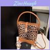 Stylish Leopard Print Bucket Bag For Women With Chic Urban Minimalist Design And Versatile Color Options