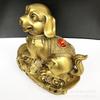 Brass Large Ornament Copper Zodiac Dog Gold Ingot Door Guard Living Room Gift Decoration