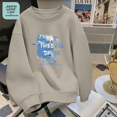 Jeanswest Men's Stylish Loose Fit Round Neck Sweatshirt