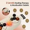 Electric Abdominal Massager Bian Stone Kneading 2-Level Heat Fat Burner 3-Intensity Modes Anti-Cellulite Belly Shaking Remover
