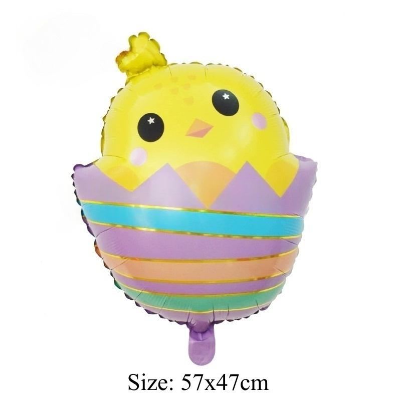 

Indoor Outdoor Standing Easter Rabbit Balloon Bunny Eggs/Chick/Carrot Easter Balloon Easter Party Decoration Balloon