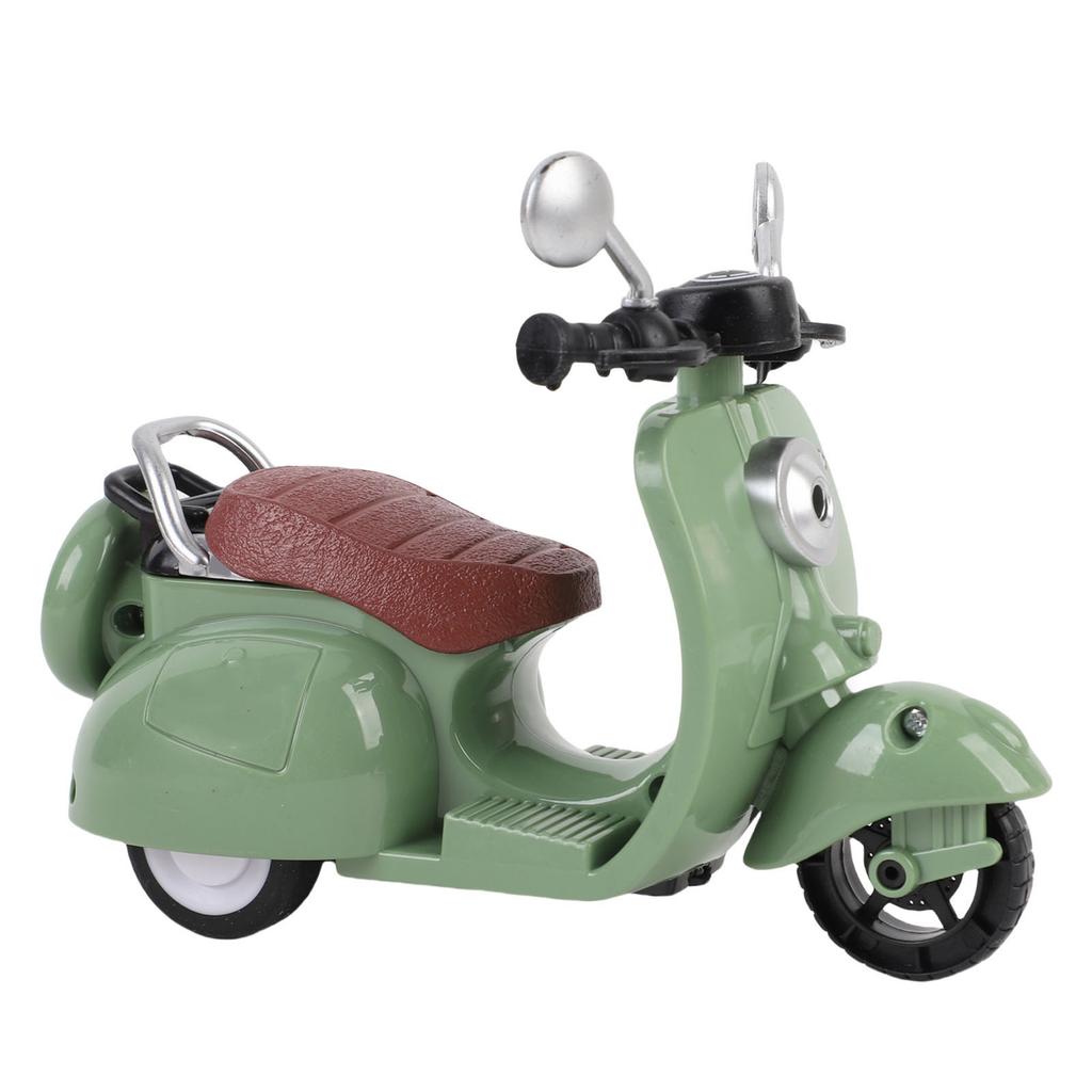 Scooter for Dolls Desktop Decoration Cute Mini Doll Scooter Vehicles Toy Battery Powered Green