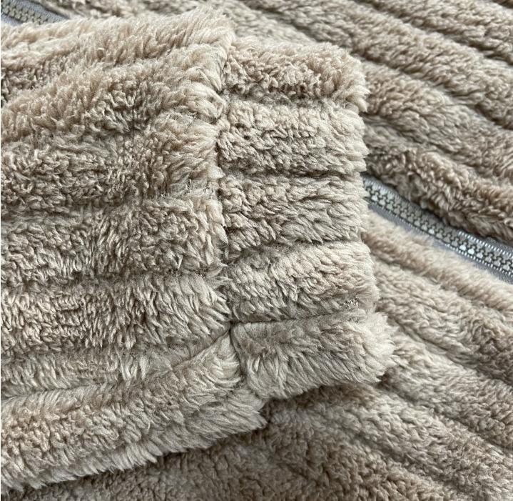 Autumn and Winter Plush Cardigan with A Short Collar Jacket