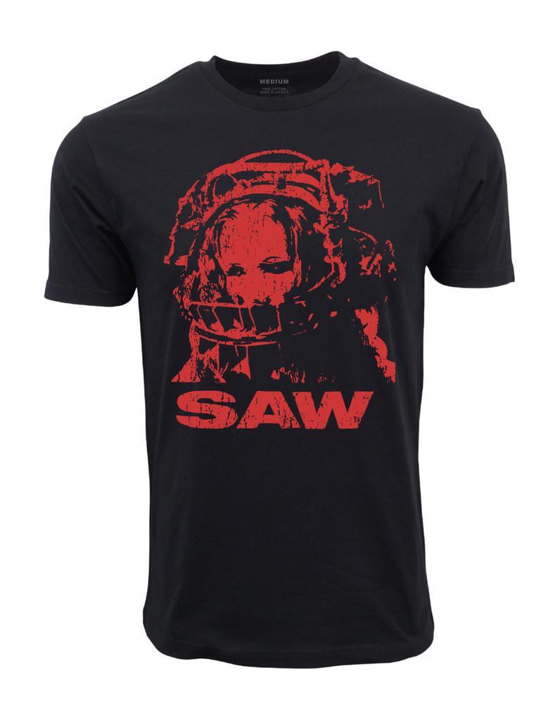 Saw (Red) 2004 Vintage Graphic Black TShirt