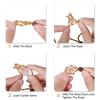 Crystal Cage Necklace Holder Adjustable Length Empty Stone Pendant Holder Hand-Woven Necklace Cord for DIY Jewelry Making