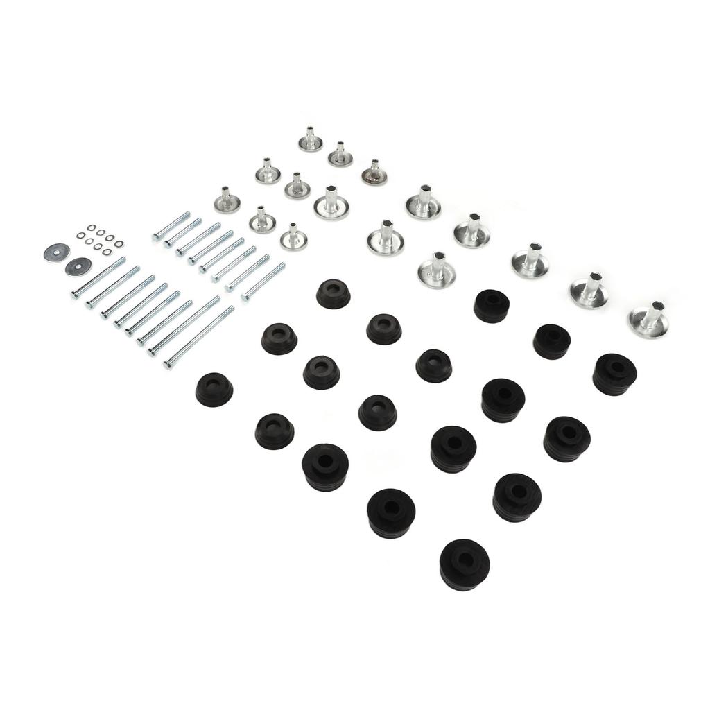 60Pcs Body Cab Mount Bushing Kit KF04060BK Replacement for Ford Super Duty 2WD 4WD 2008‑2016