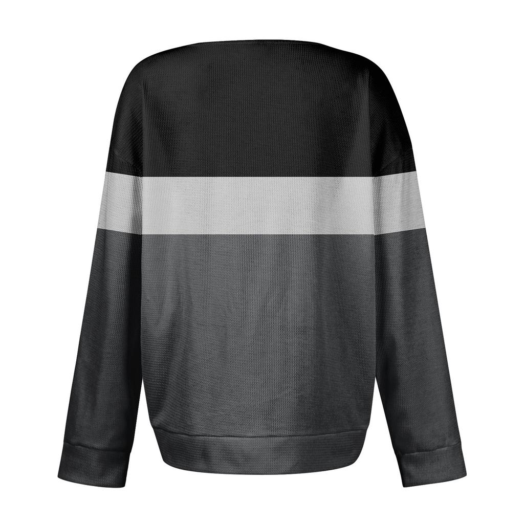 Dámské ležérní košile s dlouhým rukávem, topy na knoflíky s výstřihem do V, volný úplet, podzimní oblíbené pro ženy