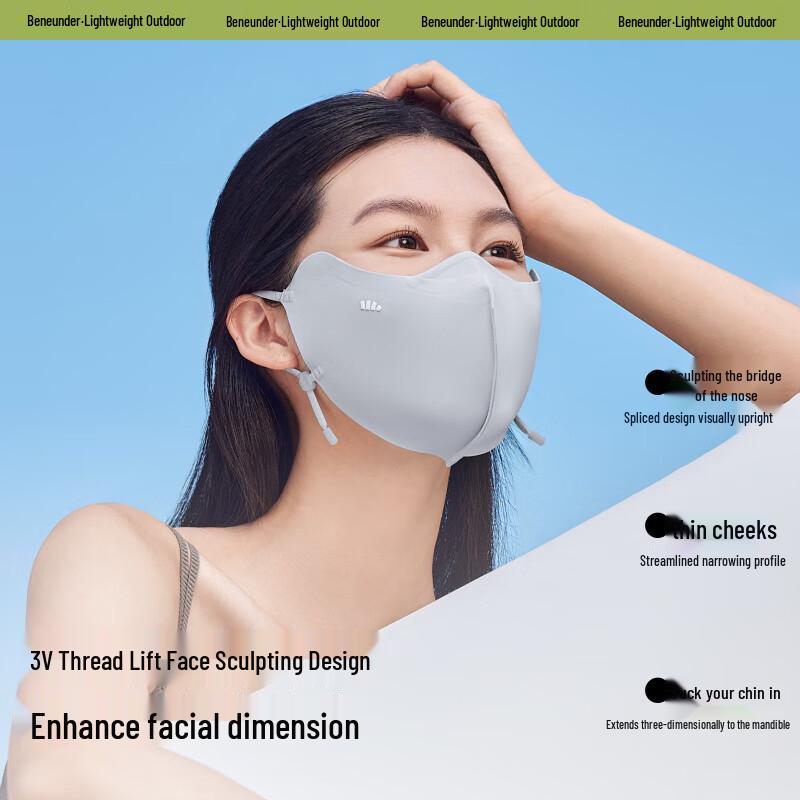 Beneunder Women s Ice Silk UV Protection Mask One Size