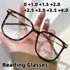 2026 New Fashionable Square-Frame Anti-Blue Light Presbyopia Glasses Large-Frame High-Definition Reading Eyewear Unisex