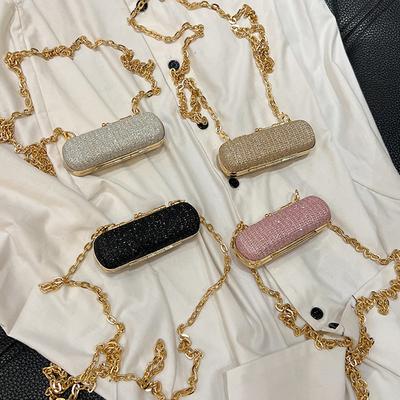 Geantă personalizată la modă pentru cină de seară Ruj Geantă mică pentru femei Geantă cu lanț de modă pentru fete Geantă casual versatilă pentru femei