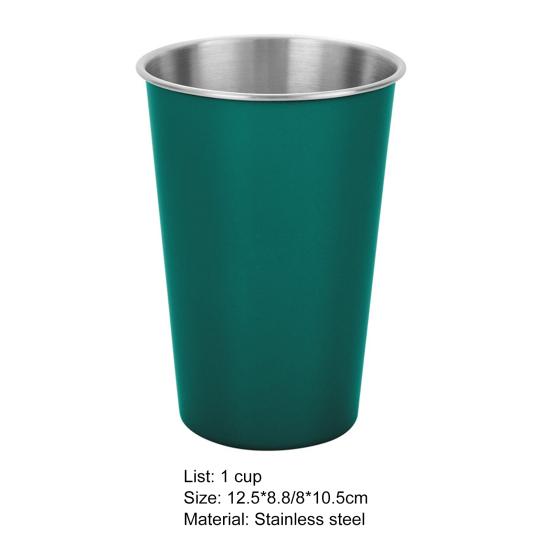 350/500ML Water Cup Shatterproof Unbreakable Stainless Steel Long Service Life Beer Cup Bar